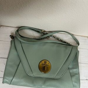 Elliott Lucca Vintage Crossbody Bag with Gold Accents